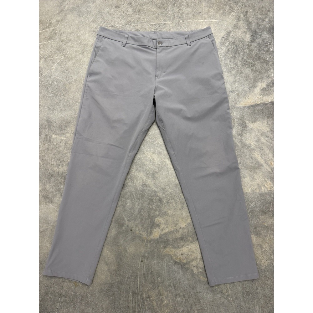 Lululemon Mens ABC 5 Pocket Slim Fit Pants Warpstream Oil Gray 40x30